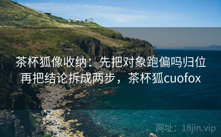 茶杯狐像收纳：先把对象跑偏吗归位再把结论拆成两步，茶杯狐cuofox